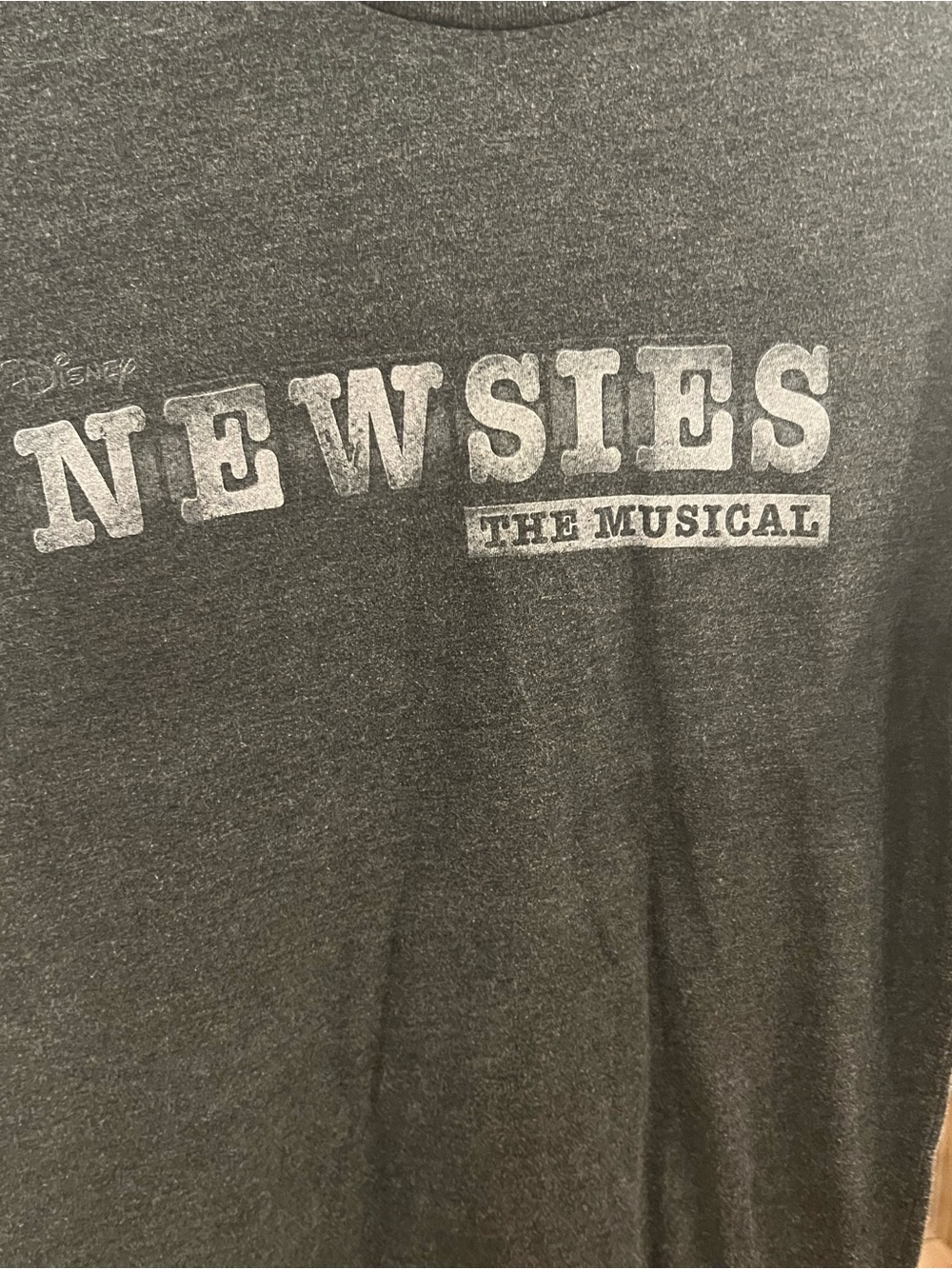 Newsies The Musical Dark Heather Gray Graphic Tee